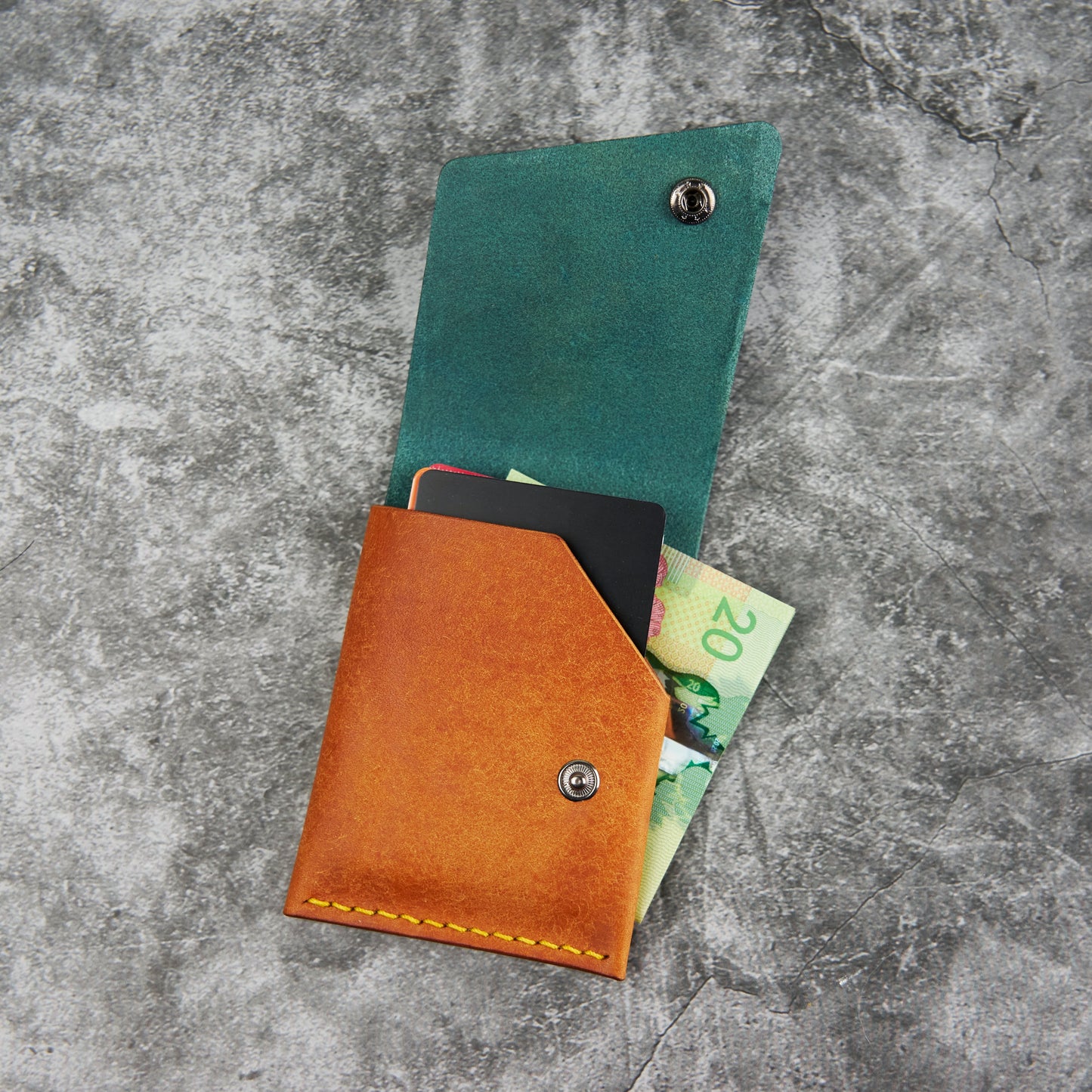 Chestnut Oak Minimalist Wallet