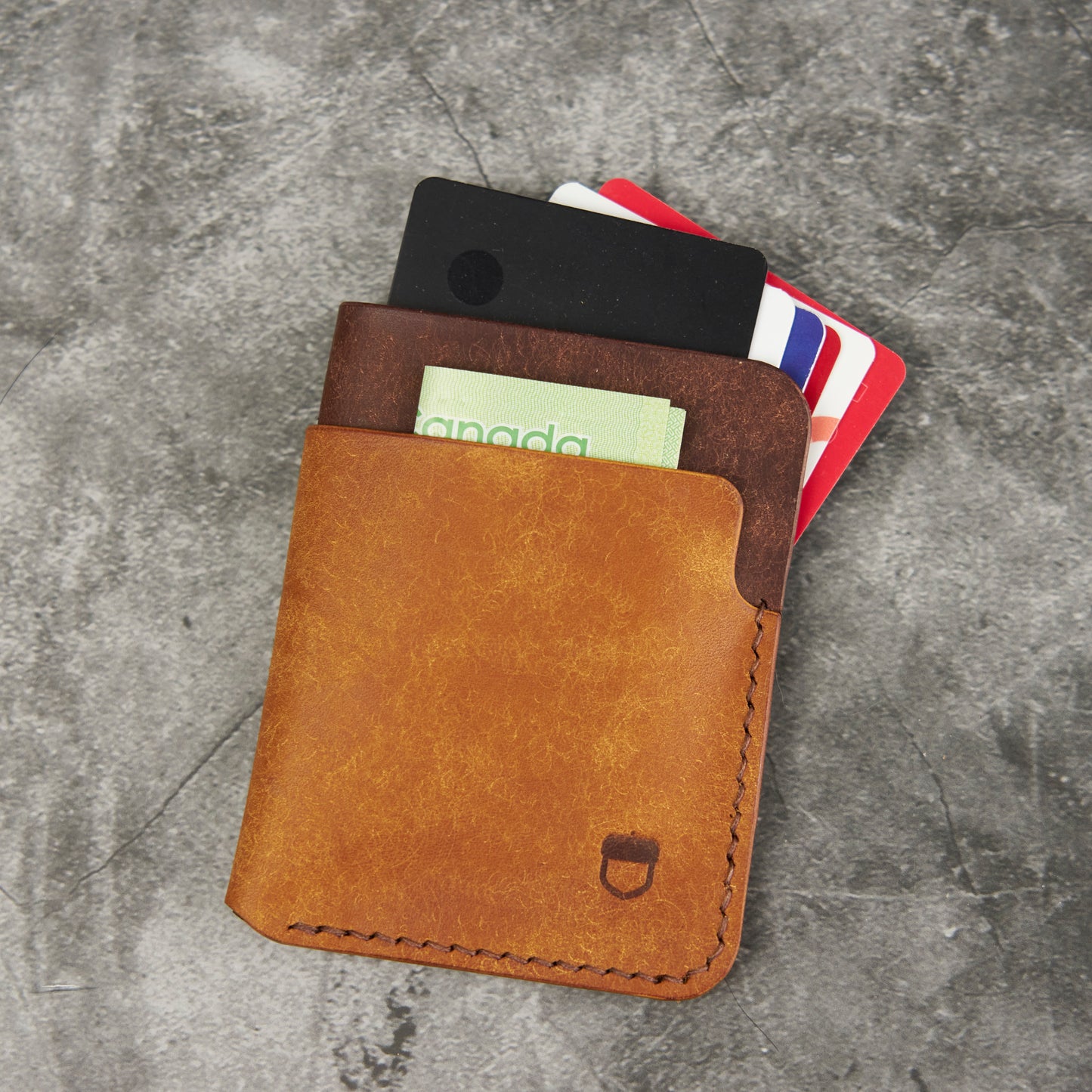 Big Bur Oak Card Sleeve - Pueblo Leather