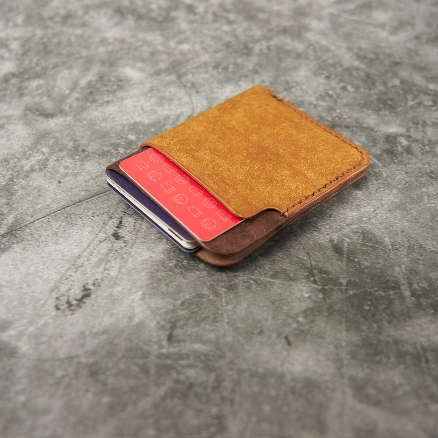 Big Bur Oak Card Sleeve - Pueblo Leather