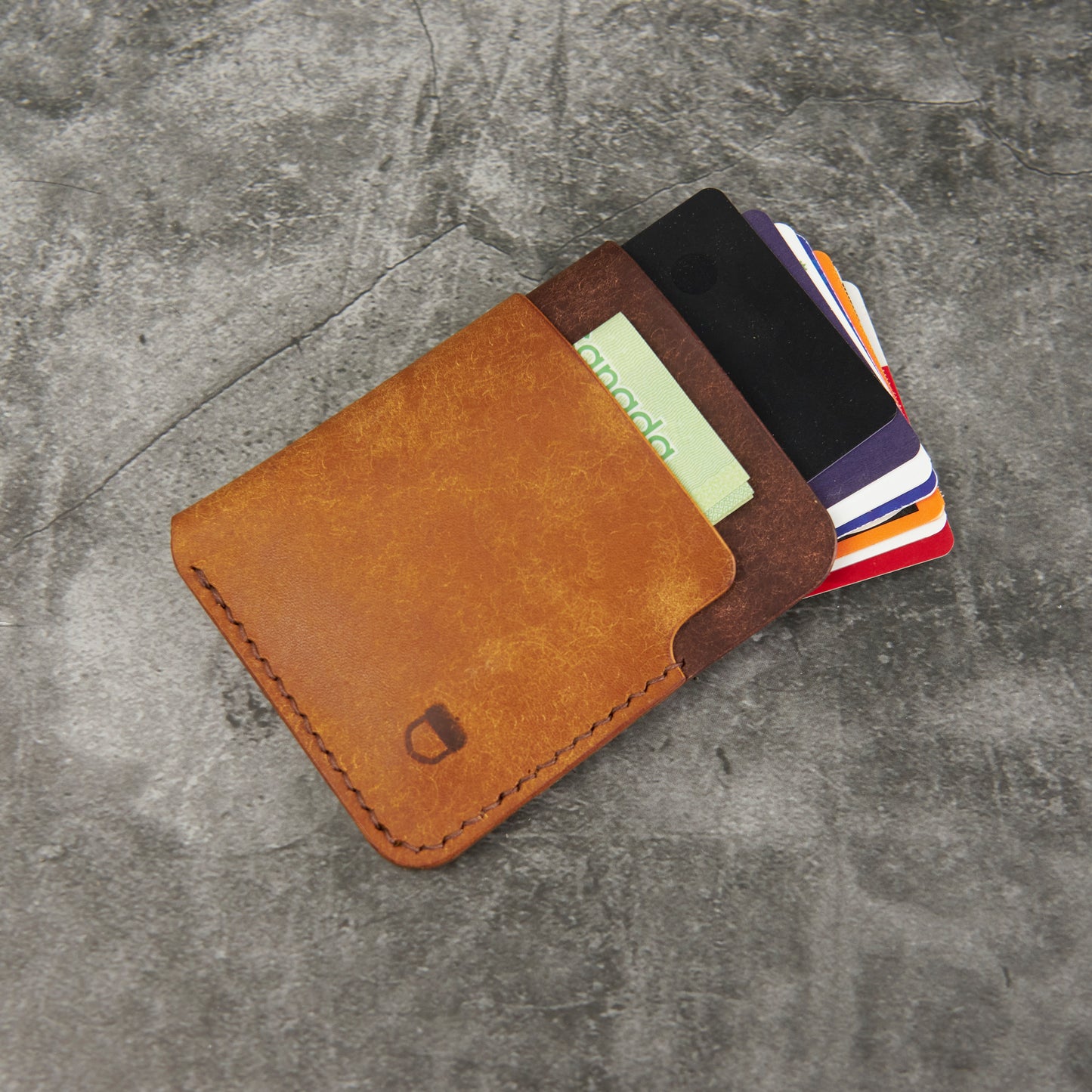 Big Bur Oak Card Sleeve - Pueblo Leather