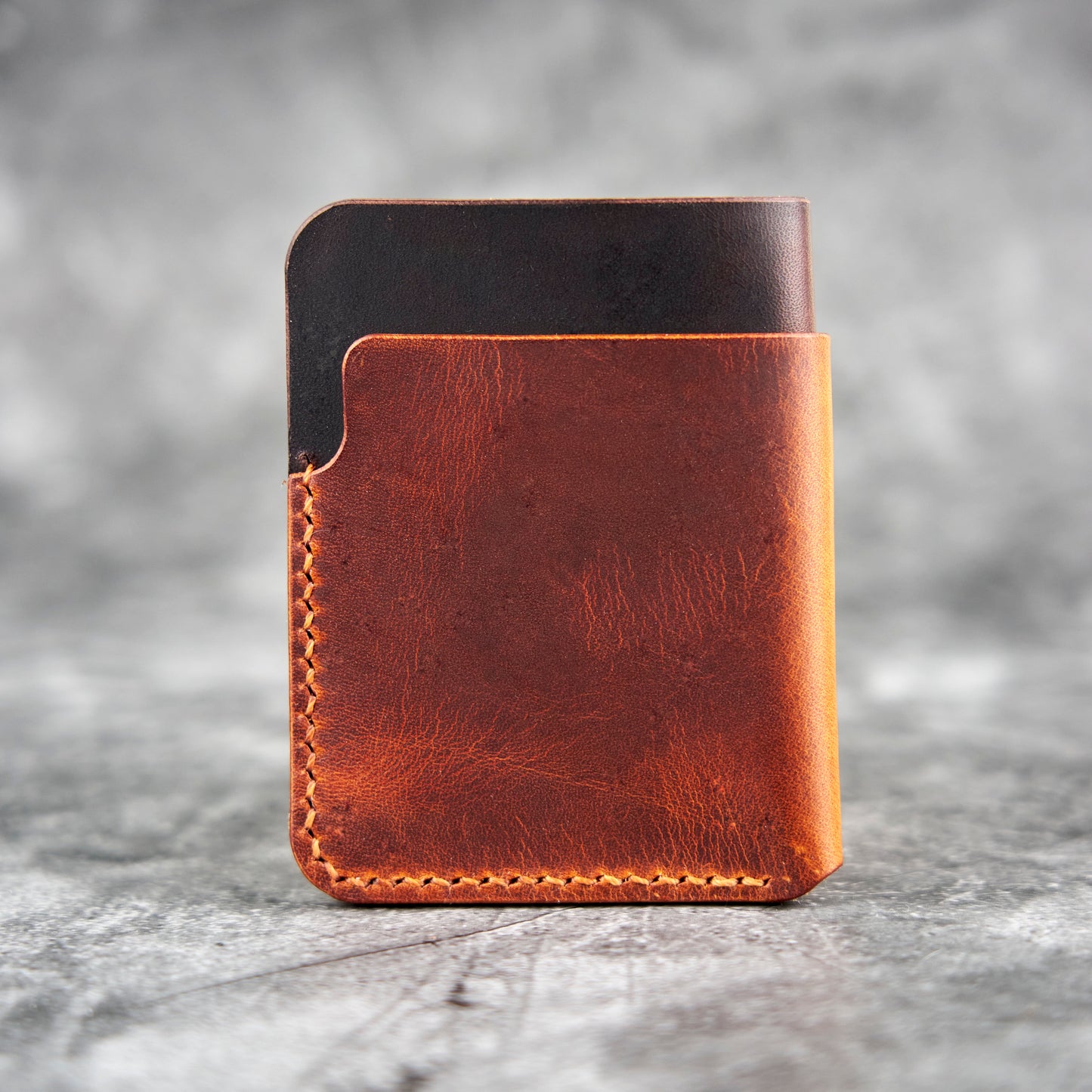 Big Bur Oak Card Sleeve - Waxy Leather