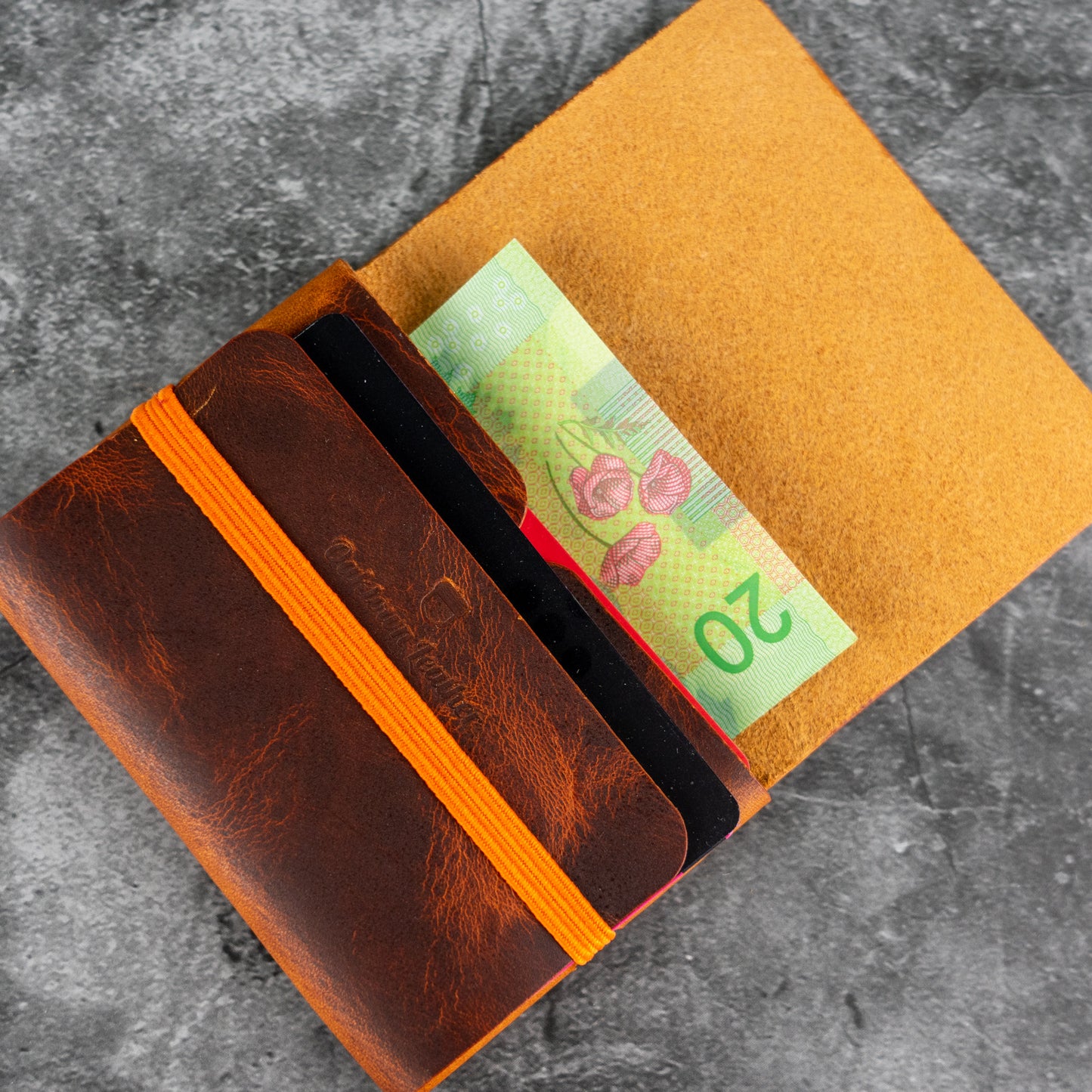 Daimyo Oak Minimalist Origami Wallet - Waxy Leather