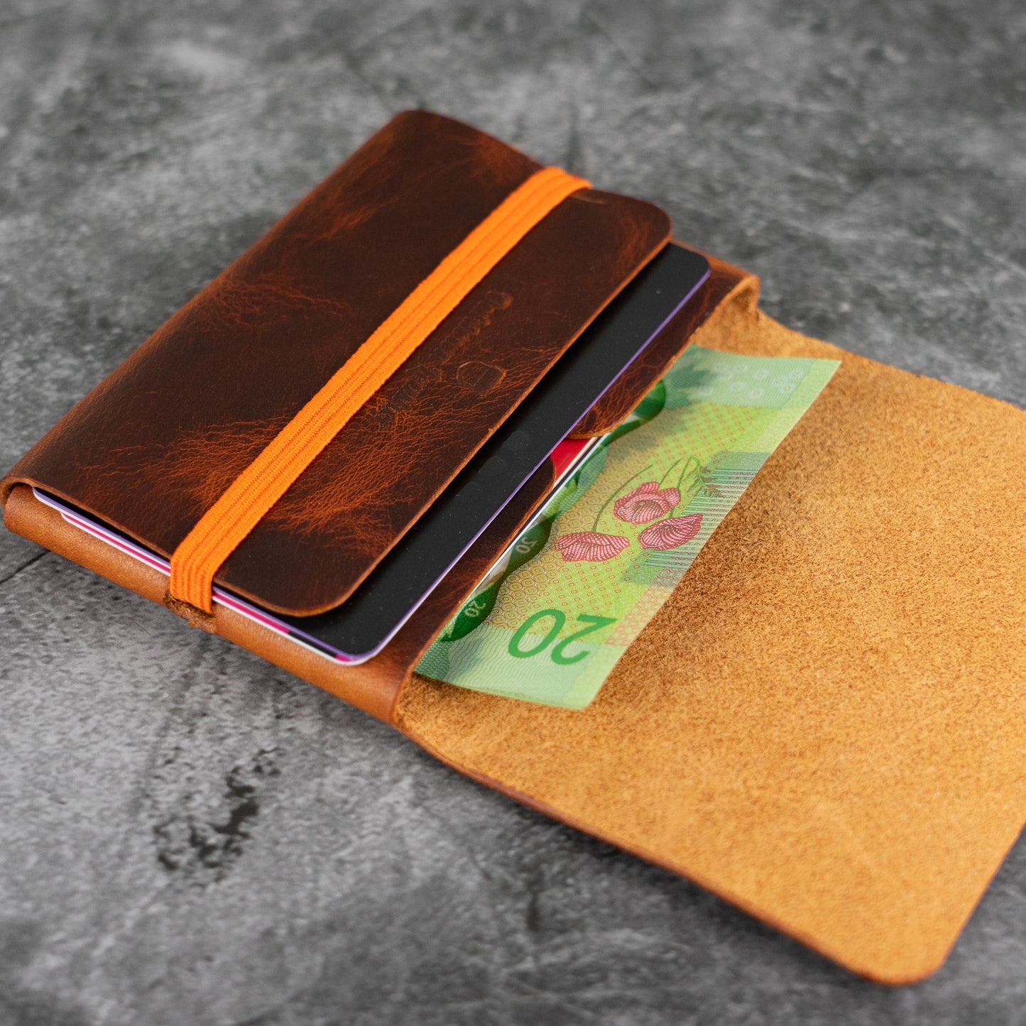 Daimyo Oak Minimalist Origami Wallet - Waxy Leather